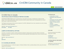 Tablet Screenshot of community.civicrm.ca